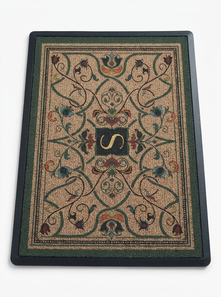 Botanical Monogram Welcome Door Mat