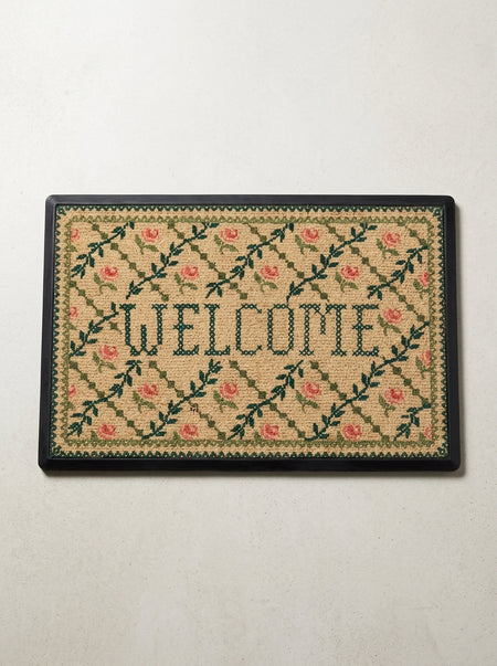 Garden Trellis Welcome Entry Doormat