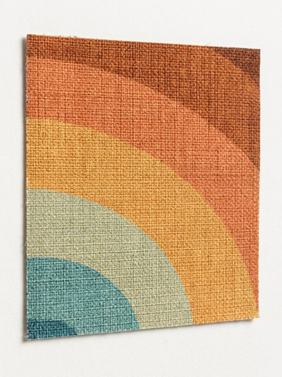 Modern geometric patio rug for indoor and outdoor spaces