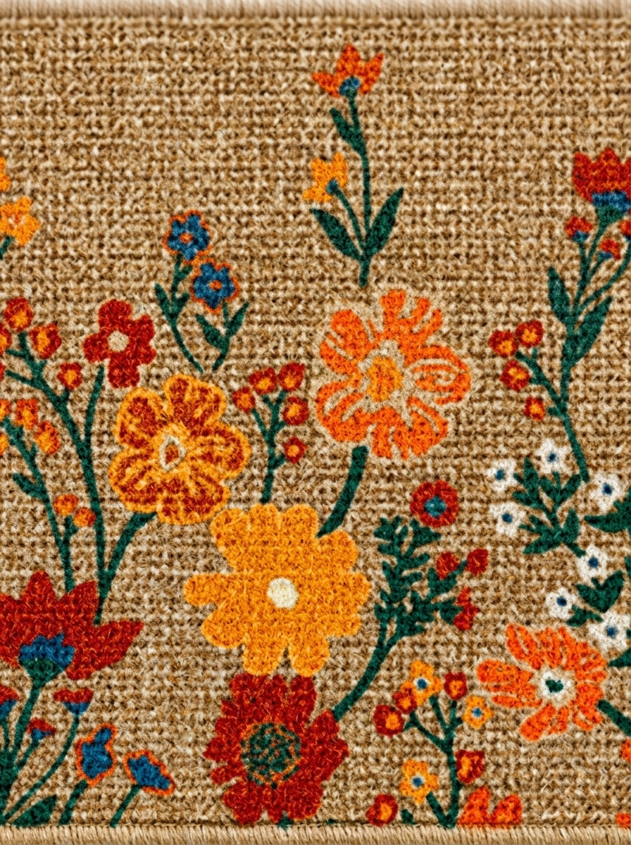 Spring Blossom decorative doormat for indoor and outdoor use