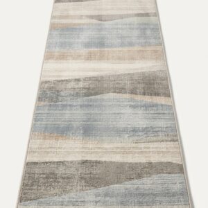 Soft tufted polyester area rug with waterproof barrier