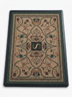 Machine washable doormat with non-slip rubber base