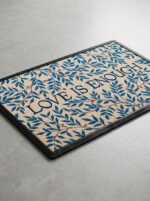 Machine washable doormat 2x3 with non-slip rubber mat