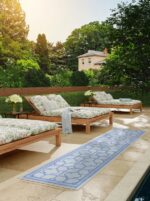 All-weather washable rug for outdoor spaces