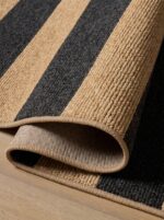 Performance weave indoor outdoor rug with jute-inspired texture
