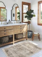 One-piece non-slip rug for modern interiors