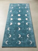 Modern tufted area rug for living room