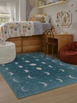 Soft tufted polyester rug with waterproof barrier