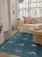 Tufted all-in-one area rug with non-slip backing